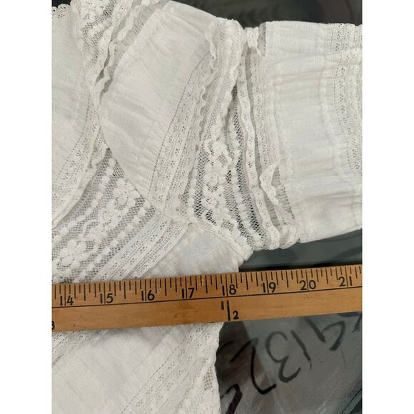 A Collective Story Women's White Ebba Eyelet Lace Maxi Dress Size Medium - Picture 11 of 11